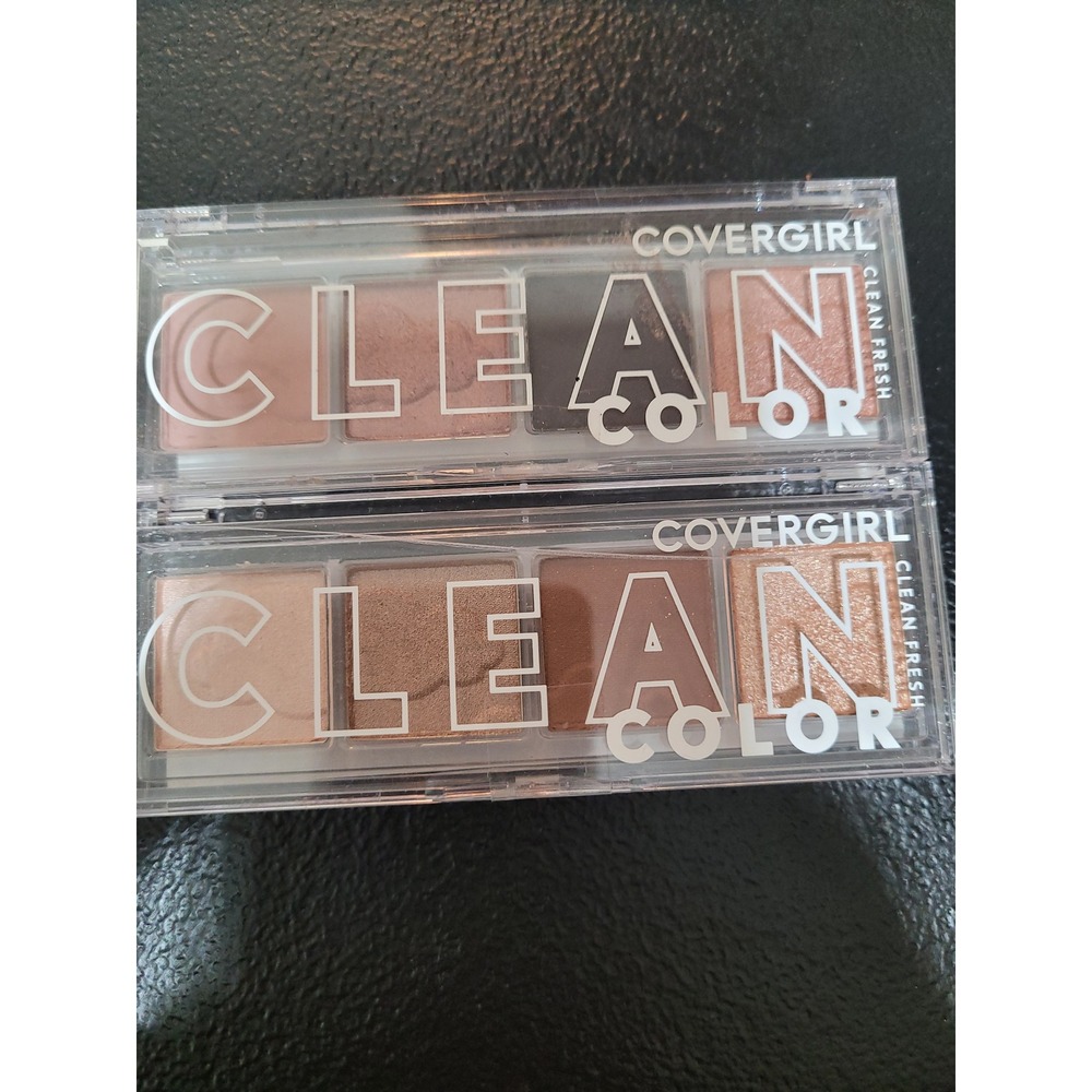 CoverGirl Clean Fresh Eyeshadow Women 2pc Multi New Cool Berry Shimmering Beige